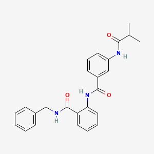 N-benzyl-2-[({3-[(2-methylpropanoyl)amino]phenyl}carbonyl)amino]benzamide