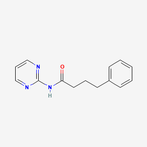 4-phenyl-N-(pyrimidin-2-yl)butanamide