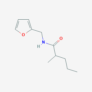 molecular formula C11H17NO2 B11171923 N-(furan-2-ylmethyl)-2-methylpentanamide 