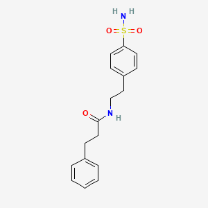 molecular formula C17H20N2O3S B11171963 3-phenyl-N-[2-(4-sulfamoylphenyl)ethyl]propanamide CAS No. 5092-57-9