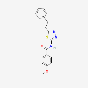 4-ethoxy-N-[5-(2-phenylethyl)-1,3,4-thiadiazol-2-yl]benzamide