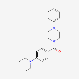 molecular formula C21H27N3O B11171991 [4-(Diethylamino)phenyl](4-phenylpiperazin-1-yl)methanone 