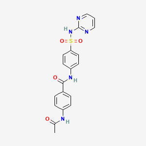 molecular formula C19H17N5O4S B11171992 4-(acetylamino)-N-[4-(pyrimidin-2-ylsulfamoyl)phenyl]benzamide 