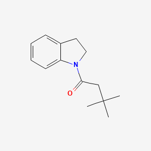 molecular formula C14H19NO B11172012 1-(2,3-dihydro-1H-indol-1-yl)-3,3-dimethylbutan-1-one 