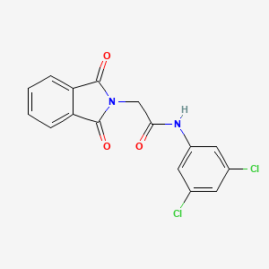 molecular formula C16H10Cl2N2O3 B11172019 N-(3,5-dichlorophenyl)-2-(1,3-dioxo-1,3-dihydro-2H-isoindol-2-yl)acetamide 