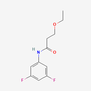 molecular formula C11H13F2NO2 B11172030 N-(3,5-difluorophenyl)-3-ethoxypropanamide 