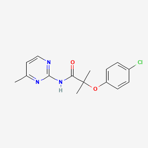 2-(4-chlorophenoxy)-2-methyl-N-(4-methylpyrimidin-2-yl)propanamide