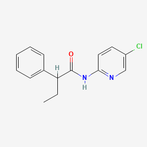 molecular formula C15H15ClN2O B11172062 N-(5-chloropyridin-2-yl)-2-phenylbutanamide 