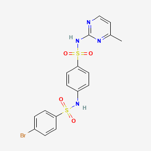 4-bromo-N-{4-[(4-methylpyrimidin-2-yl)sulfamoyl]phenyl}benzenesulfonamide