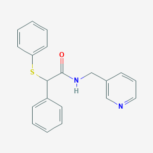 molecular formula C20H18N2OS B11172096 2-phenyl-2-(phenylsulfanyl)-N-(pyridin-3-ylmethyl)acetamide 