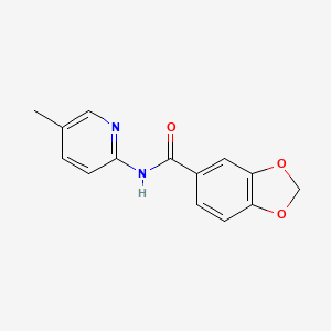 N-(5-methylpyridin-2-yl)-1,3-benzodioxole-5-carboxamide