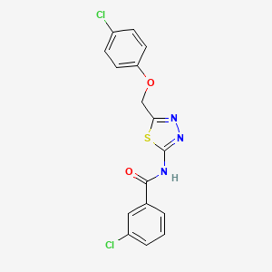 3-chloro-N-{5-[(4-chlorophenoxy)methyl]-1,3,4-thiadiazol-2-yl}benzamide