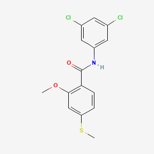 N-(3,5-dichlorophenyl)-2-methoxy-4-(methylsulfanyl)benzamide