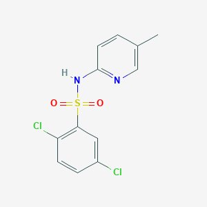 molecular formula C12H10Cl2N2O2S B11172189 2,5-dichloro-N-(5-methylpyridin-2-yl)benzenesulfonamide 