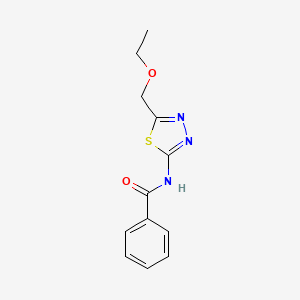 N-[5-(ethoxymethyl)-1,3,4-thiadiazol-2-yl]benzamide