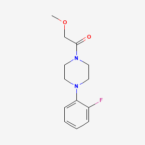 molecular formula C13H17FN2O2 B11172210 1-[4-(2-Fluorophenyl)piperazin-1-yl]-2-methoxyethanone 