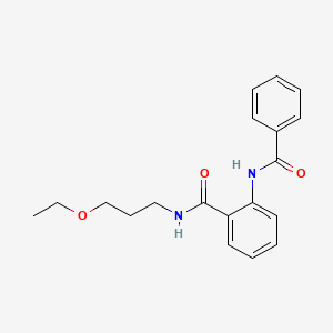 molecular formula C19H22N2O3 B11172230 2-benzamido-N-(3-ethoxypropyl)benzamide 