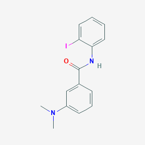 molecular formula C15H15IN2O B11172235 3-(dimethylamino)-N-(2-iodophenyl)benzamide 