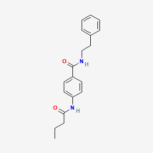 4-(butanoylamino)-N-(2-phenylethyl)benzamide