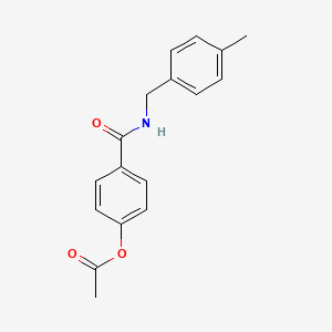 4-[(4-Methylbenzyl)carbamoyl]phenyl acetate