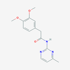 molecular formula C15H17N3O3 B11172310 2-(3,4-dimethoxyphenyl)-N-(4-methylpyrimidin-2-yl)acetamide 