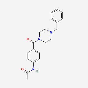 N-[4-(4-benzylpiperazine-1-carbonyl)phenyl]acetamide