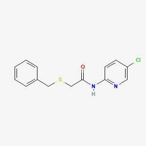 2-(benzylsulfanyl)-N-(5-chloropyridin-2-yl)acetamide