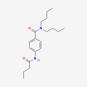 4-(butanoylamino)-N,N-dibutylbenzamide