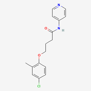 molecular formula C16H17ClN2O2 B11172360 4-(4-chloro-2-methylphenoxy)-N-(pyridin-4-yl)butanamide 