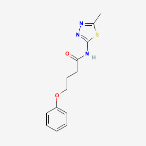 N-(5-methyl-1,3,4-thiadiazol-2-yl)-4-phenoxybutanamide