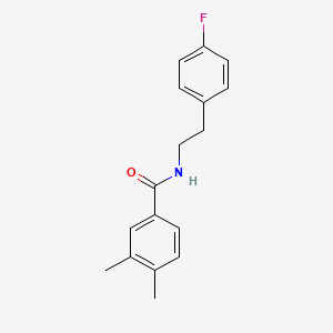 N-[2-(4-fluorophenyl)ethyl]-3,4-dimethylbenzamide