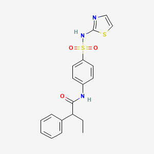 molecular formula C19H19N3O3S2 B11172410 2-phenyl-N-[4-(1,3-thiazol-2-ylsulfamoyl)phenyl]butanamide 