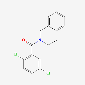 molecular formula C16H15Cl2NO B11172439 N-benzyl-2,5-dichloro-N-ethylbenzamide 