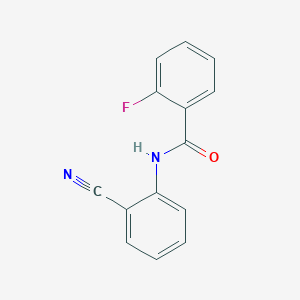 N-(2-cyanophenyl)-2-fluorobenzamide