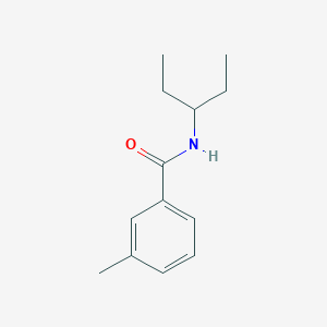 molecular formula C13H19NO B11172463 3-methyl-N-(pentan-3-yl)benzamide 