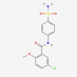 5-chloro-2-methoxy-N-(4-sulfamoylphenyl)benzamide