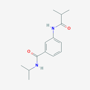 molecular formula C14H20N2O2 B11172510 3-[(2-methylpropanoyl)amino]-N-(propan-2-yl)benzamide 