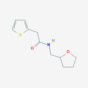 molecular formula C11H15NO2S B11172526 Acetamide, N-tetrahydrofurfuryl-2-(2-thienyl)- 