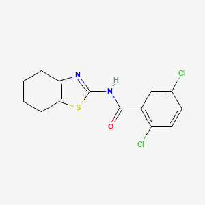 2,5-dichloro-N-(4,5,6,7-tetrahydro-1,3-benzothiazol-2-yl)benzamide