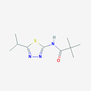 2,2-dimethyl-N-[5-(propan-2-yl)-1,3,4-thiadiazol-2-yl]propanamide