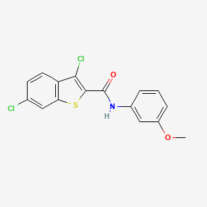 molecular formula C16H11Cl2NO2S B11172669 3,6-Dichloro-N-(3-methoxyphenyl)benzo[b]thiophene-2-carboxamide 