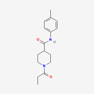 N-(4-methylphenyl)-1-propanoylpiperidine-4-carboxamide