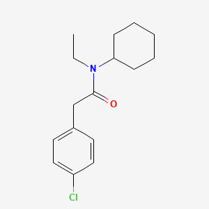 2-(4-chlorophenyl)-N-cyclohexyl-N-ethylacetamide