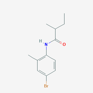 molecular formula C12H16BrNO B11172688 N-(4-bromo-2-methylphenyl)-2-methylbutanamide 