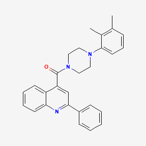 molecular formula C28H27N3O B11172714 [4-(2,3-Dimethylphenyl)piperazin-1-yl](2-phenylquinolin-4-yl)methanone 