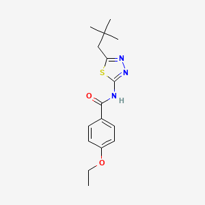 N-[5-(2,2-dimethylpropyl)-1,3,4-thiadiazol-2-yl]-4-ethoxybenzamide