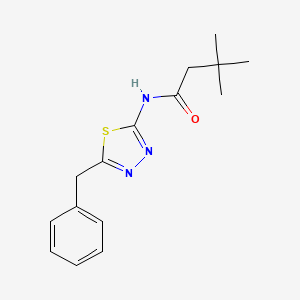 molecular formula C15H19N3OS B11172728 N-(5-benzyl-1,3,4-thiadiazol-2-yl)-3,3-dimethylbutanamide 