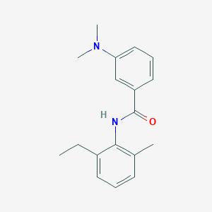 molecular formula C18H22N2O B11172729 3-(dimethylamino)-N-(2-ethyl-6-methylphenyl)benzamide 