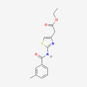 Ethyl (2-{[(3-methylphenyl)carbonyl]amino}-1,3-thiazol-4-yl)acetate