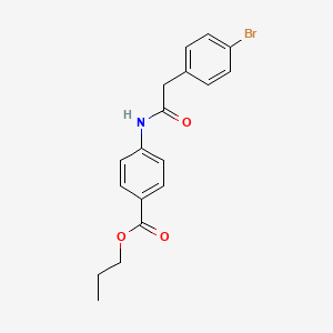 Propyl 4-{[(4-bromophenyl)acetyl]amino}benzoate